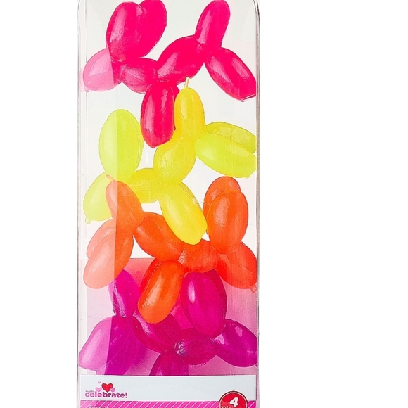 Ways To Celebrate Metallic Balloon Dog & Set Of 4 Party Favors - Picture 3 of 9